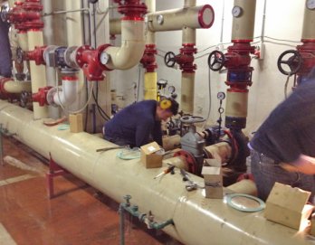I nostri lavori - Sostituzione pompe in centrale termica