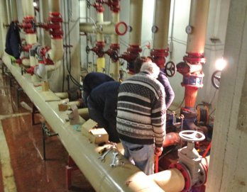Sostituzione pompe in centrale termica