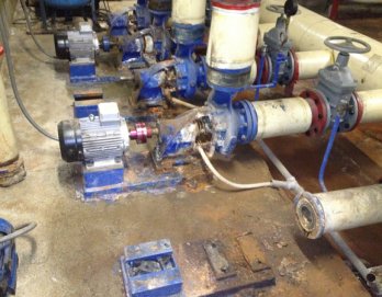 Sostituzione pompe in centrale termica